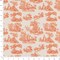 Upholstery Fabric - Orange & Rust Toile Upholstery Fabric 54 Inches"